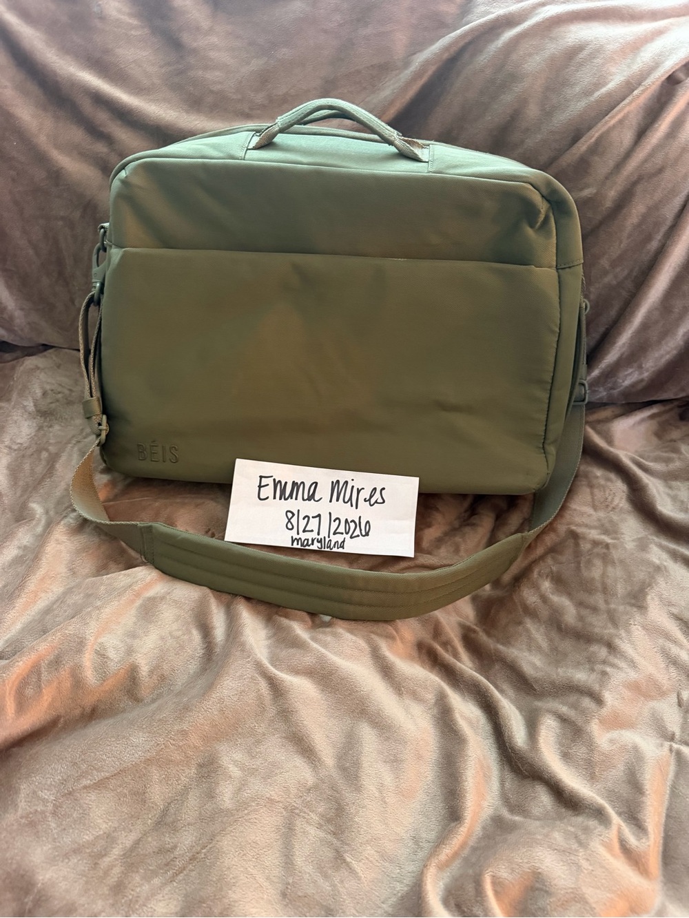 BEIS Olive Ultimate Travel Duffel
